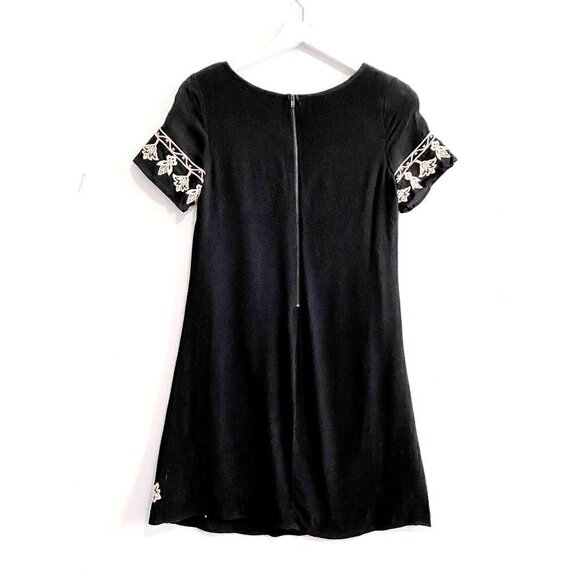 Lulus Tale to Tell Black Embroidered Shift Dress, size XS - Picture 2 of 8